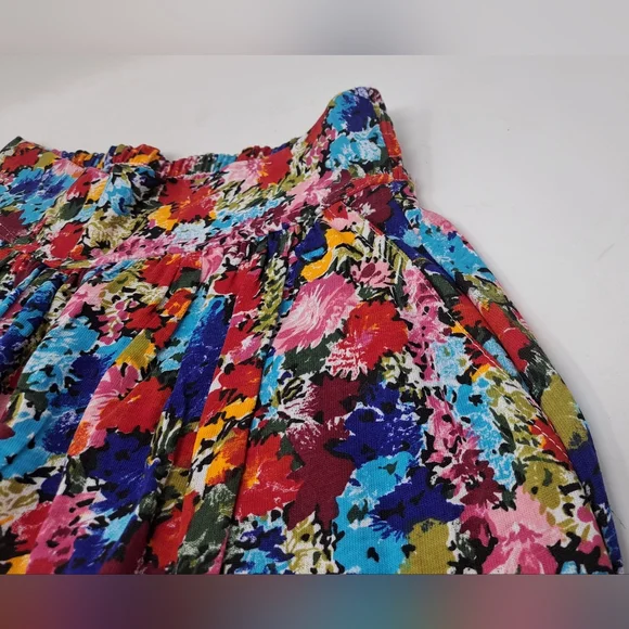 NWOT 90s Reitmans Easywear Women's Shorts Skirt Skorts Colorful Floral Large - Picture 12 of 14